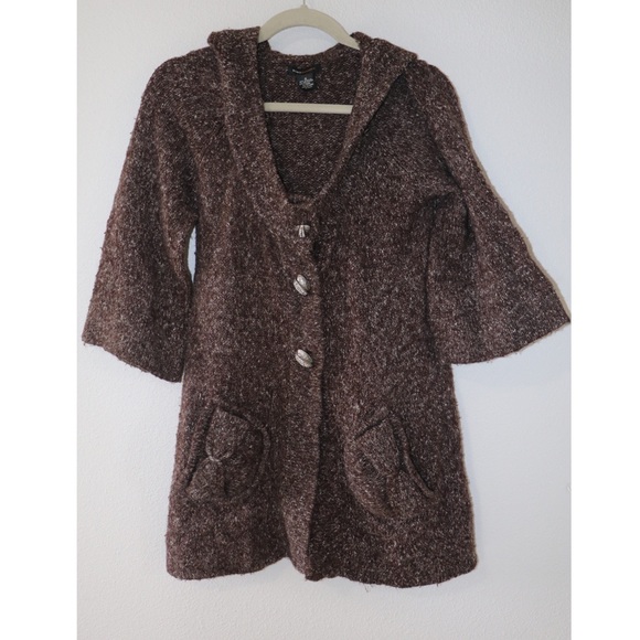 BCBGMAXAZRIA Brown Cardigan Sweater - Picture 1 of 6